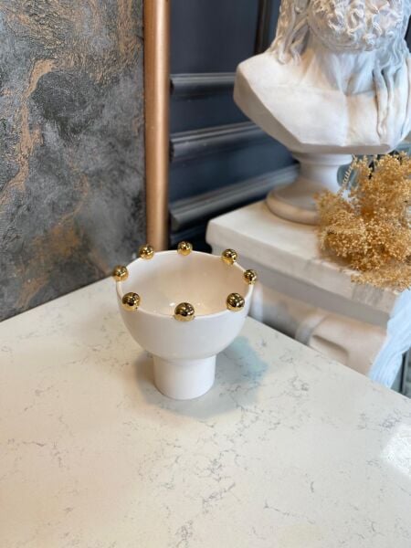 Boncuklu Ayaklı Lokumluk Üst model