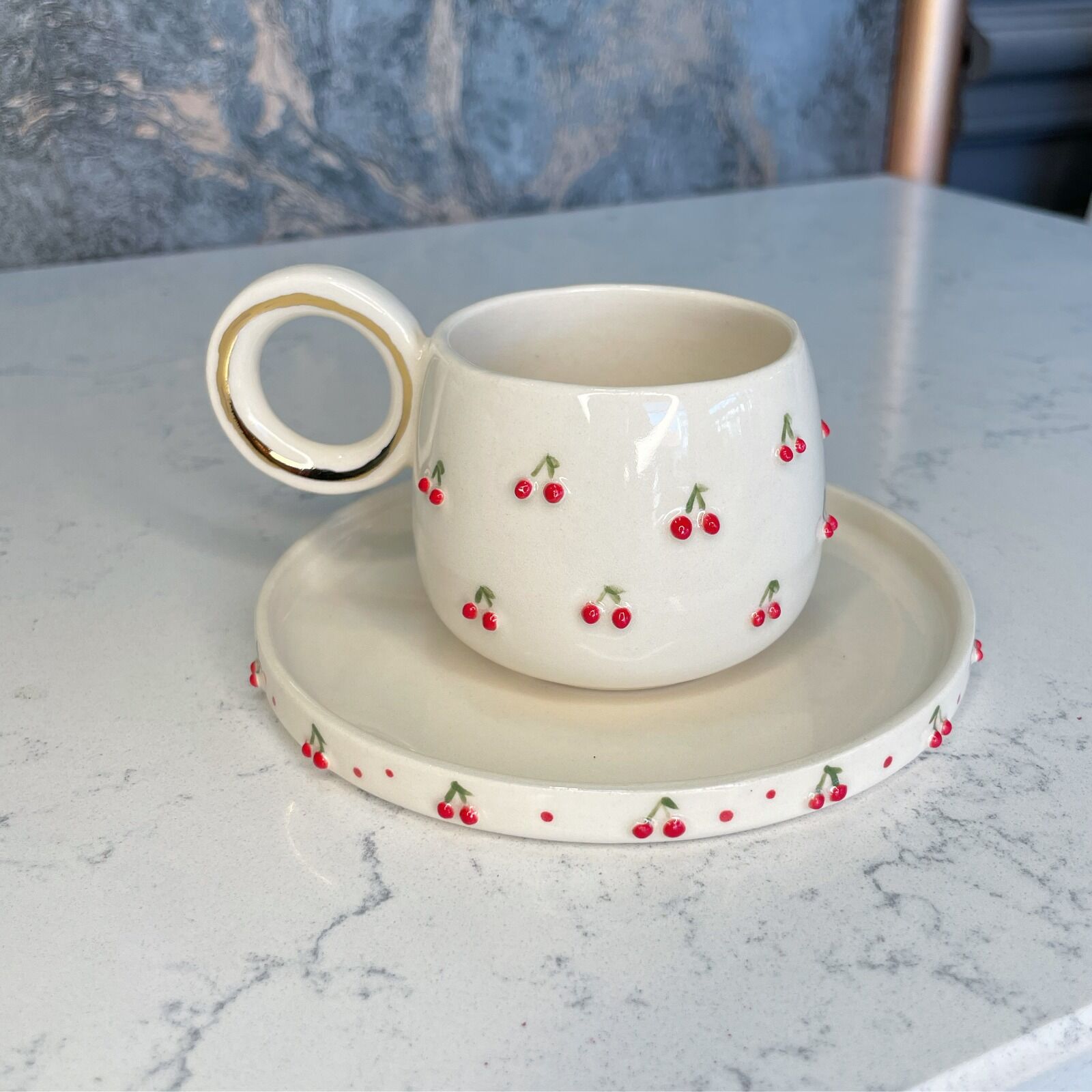 Kirazlı Türk Kahvesi Fincanı