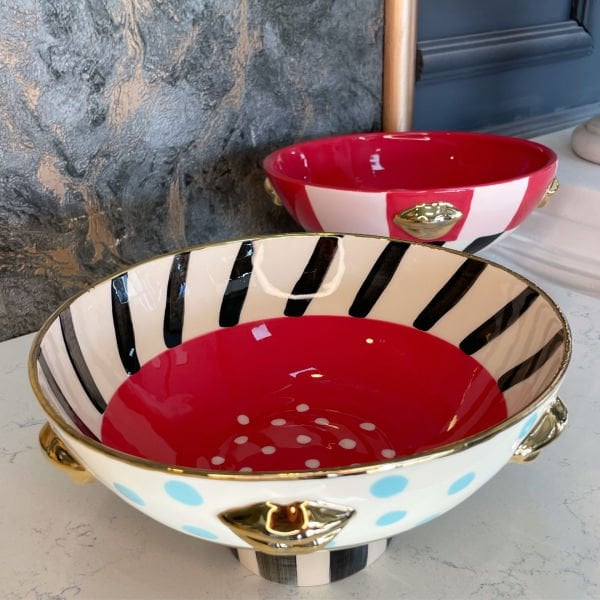 Damalı Dudaklı Kase