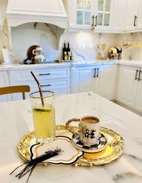 Harfli Türk kahvesi fincanı