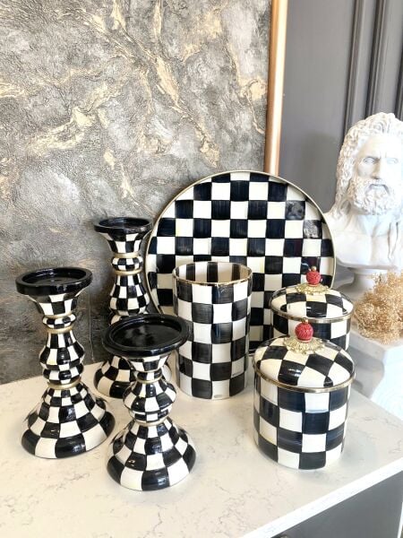 Üçlü şamdan seti