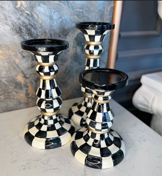 Üçlü şamdan seti