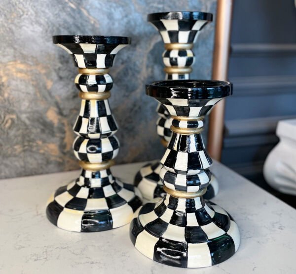 Üçlü şamdan seti