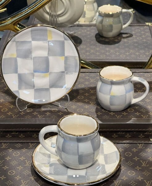 Damalı Türk kahvesi fincanı