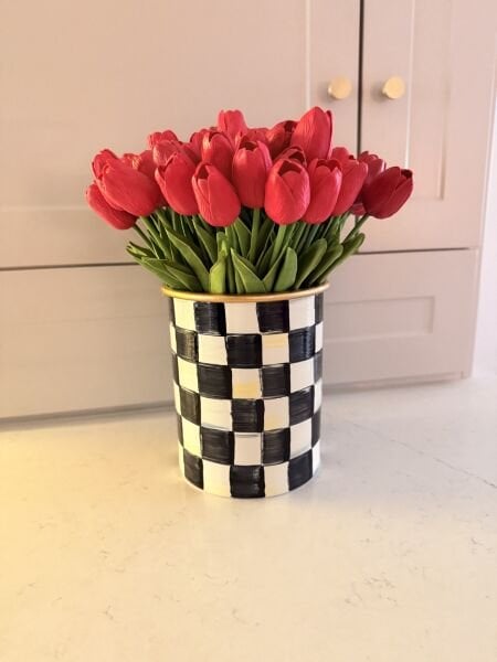 Dikey Vazo/Kaşıklık Metal